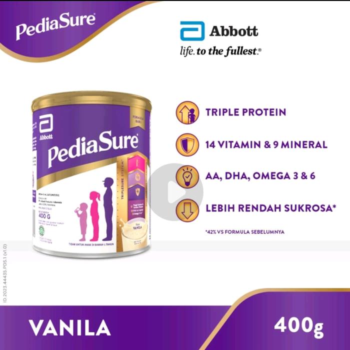 Gambar PEDIASURE Vanilla (1-10 Tahun) 400gr dari Uki&#39;sss Store undefined Tokopedia