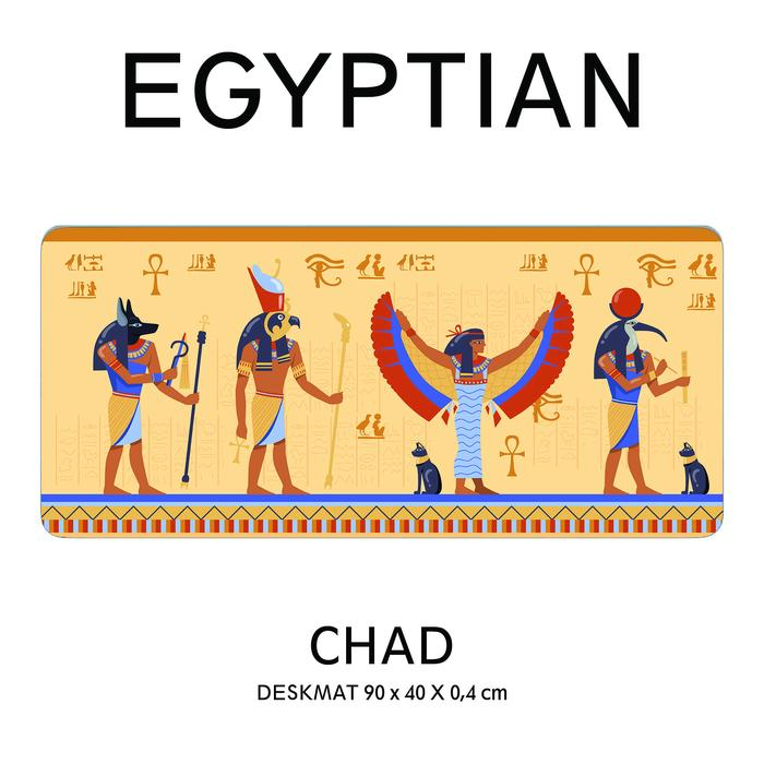 Gambar ALCHA DESKMAT EGYPTIAN MOUSEPAD MOUSE PAD DESK MAT GAMING PLAY - CHAD dari BMS Group Tech undefined 2 Tokopedia