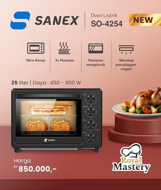 Gambar Sanex Oven Listrik Royal Mastery 25L & 30L SO-4254 / SO-4304 Oven SO4254 SO4304 - SO-4254 25 L dari amac electronic store undefined Tokopedia