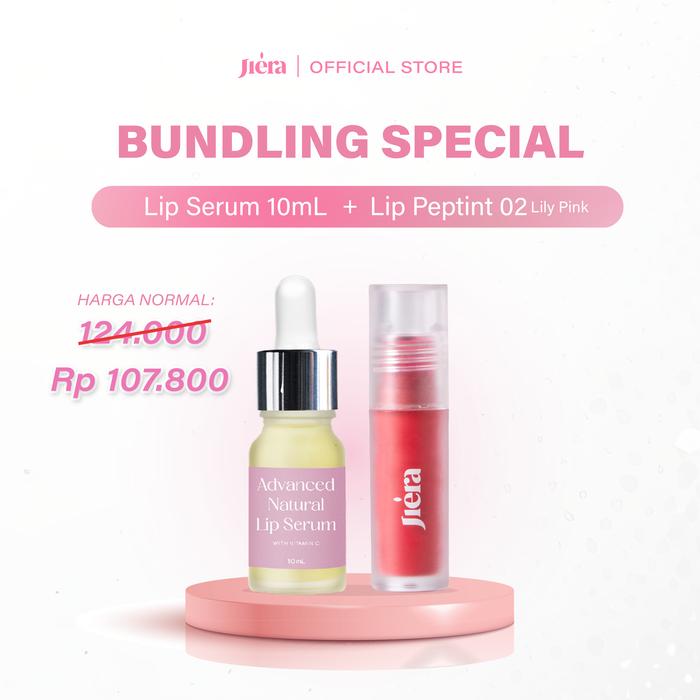 Gambar JIERA Lip Peptint 3,5ml Shade 0.2 Lily Pink + Lip Serum Advance 10ml dari JIERA_NEW undefined Tokopedia