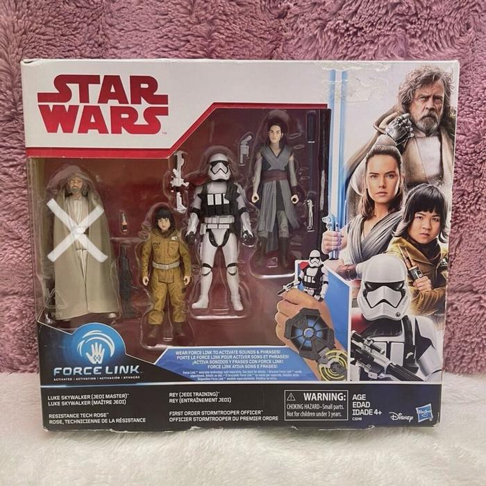 Jual Star Wars Force Link First Order Stormtrooper Rey Rose Figure