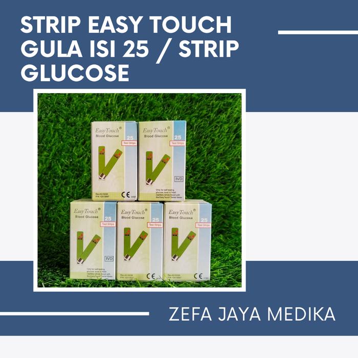Gambar Strip Easytouch Gula isi 25 / Strip Glucose ET dari Zefa Jaya Medika undefined Tokopedia