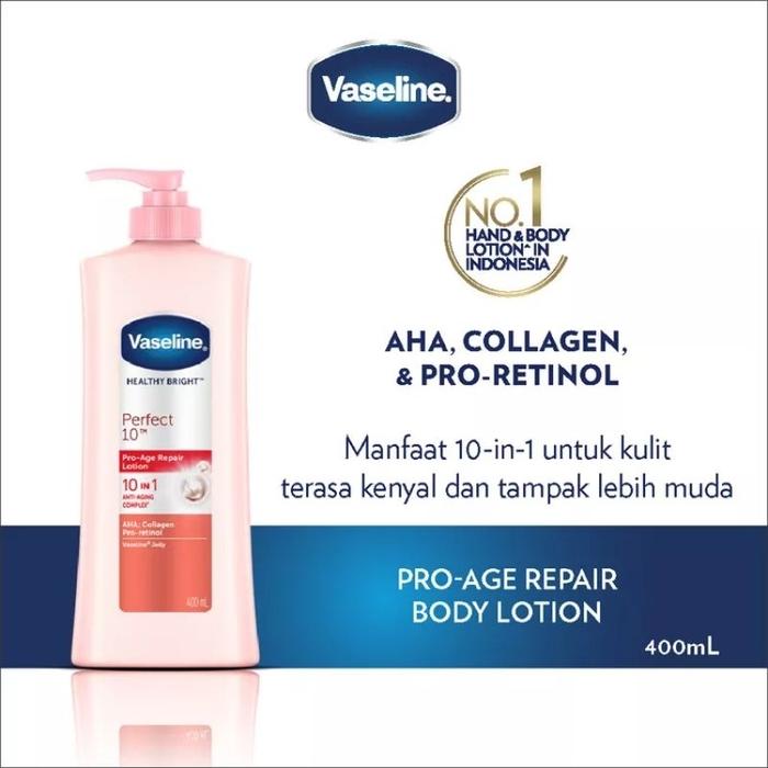 Gambar Vaseline Advanced Strength 400ML Vaseline Body Lotion 400ML - Perfect 10 dari La mart 2 undefined Tokopedia