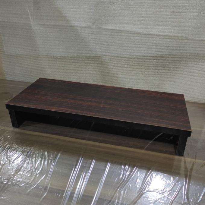 Gambar Monitor stand kayu / desk shelf / monitor riser untuk alas monitor - coklat, 45 x 20 x 8 cm dari enzi only undefined Tokopedia