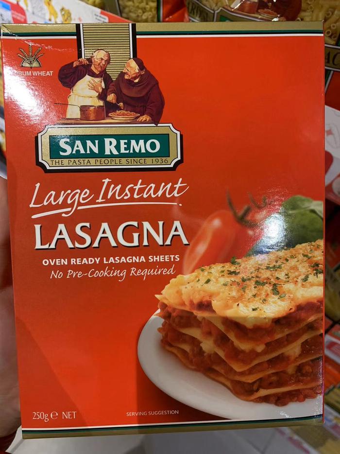 Gambar SAN REMO Instant Lasagna Pasta [250g] dari MIXMAXSHOPP_NEW undefined Tokopedia
