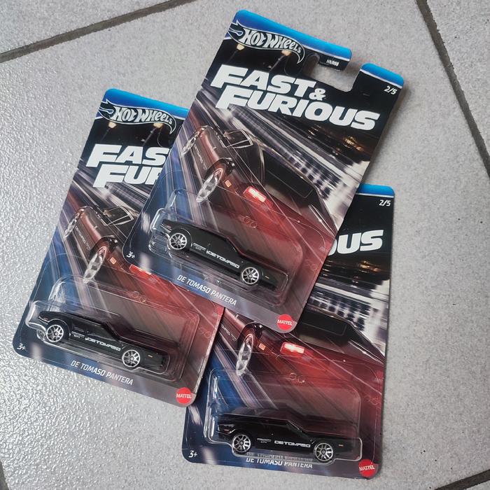 Hot Wheels De Tomaso Pantera Nera &ndash; Fast &amp; Furious Serie Esclusiva 2024 &ndash; Scala 1:64