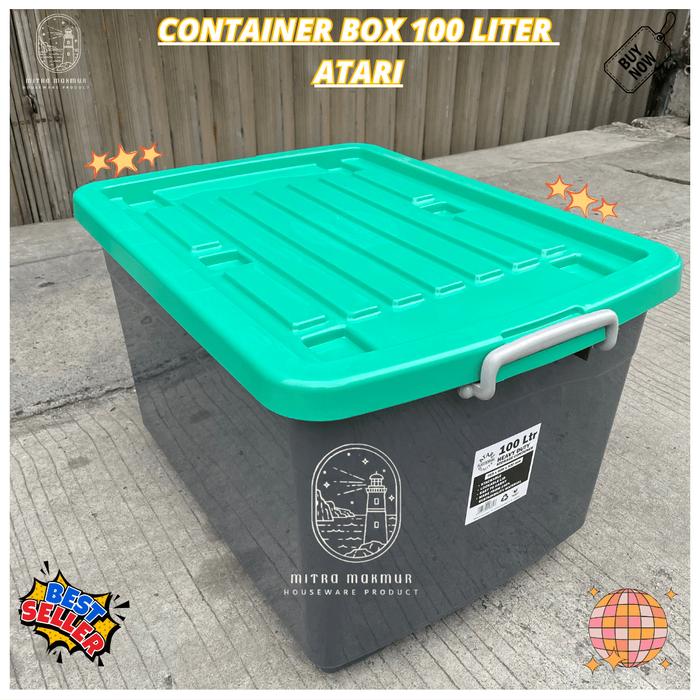 Jual Kontainer Box Roda Atari 50 75 100 Liter Container Box Serbaguna ...