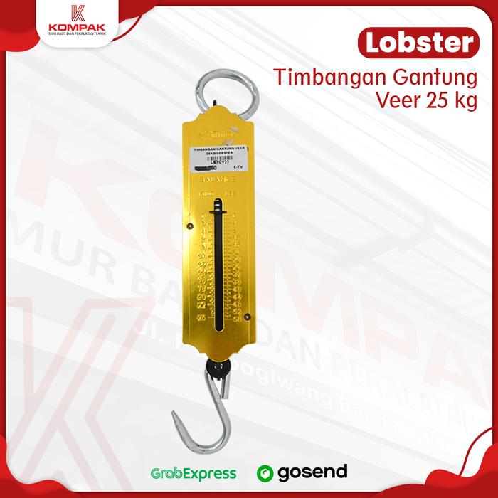 Gambar LOBSTER Timbangan Tarik / Gantung / Pocket Balance 25 kg per 1 pcs dari Kompak Teknik undefined Tokopedia