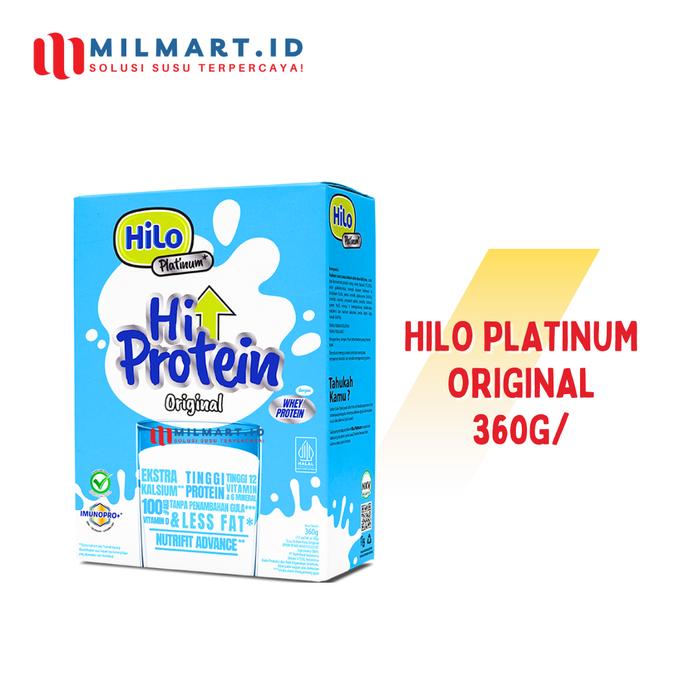 Gambar HILO PLATINUM SACHET CHOCOLATE/VANILA/ORIGINAL SUSU HIGH PROTEIN HILO - ORIGINAL dari milmart.id undefined Tokopedia