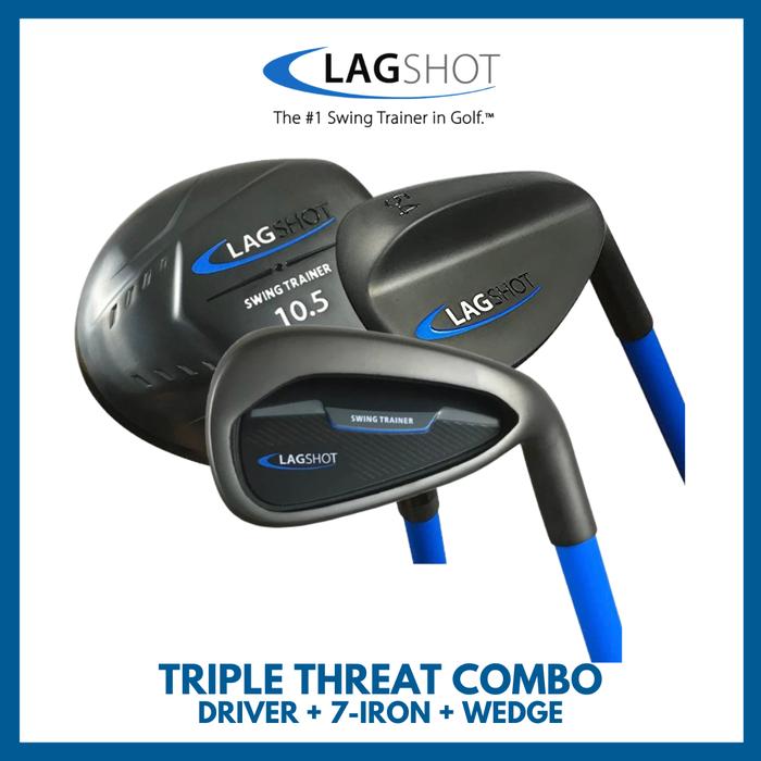 LAGSHOT Golf Swing Trainer Driver, Iron, Wedge (lag shot) Triple Combo