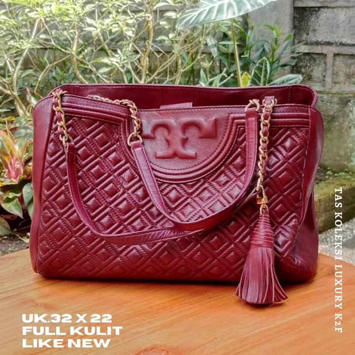 Tas Wanita Preloved Branded Torybur Kulit Asli Mulus Limited Edition