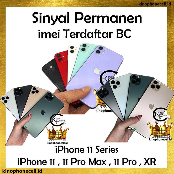 Gambar Terdaftar BC iPhone 11 Pro Max - 11 Pro - 11 IMEI Beacukai / Ex iBox - XR 64GB, Beacukai dari kinophonecell.id undefined Tokopedia