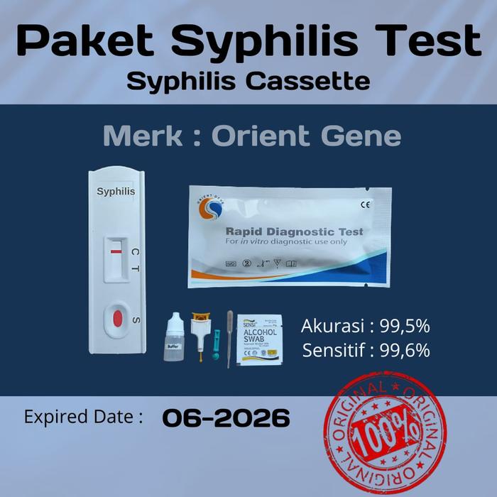 Gambar TP sifilis Card Test - Tes Syphilis Cassette Satuan/ecer - Orient Gene dari alkes_serpong7 undefined Tokopedia