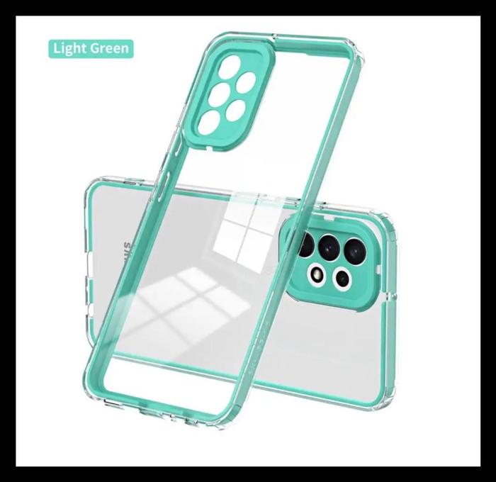 Gambar Samsung Galaxy A33 / A53 / A73 5G Case Fusion Hybrid Original HardCase Cover Back Transparan Silicone Bumper Soft Casing - HIJAU TOSKA., SAMSUNG A33 5G. dari Markas acc 88 undefined Tokopedia