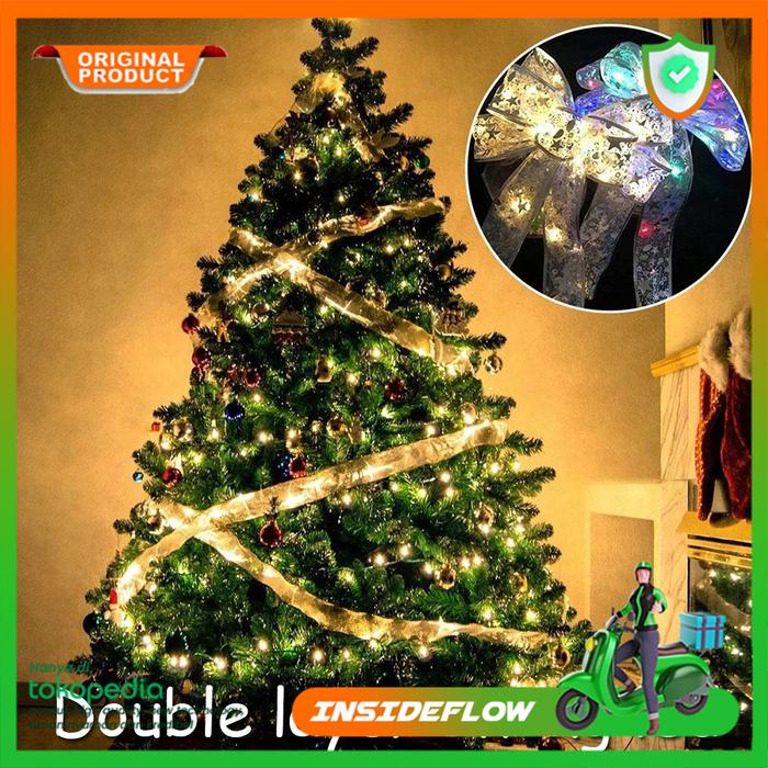 Gambar Lampu Pita Hiasan Pohon Natal Lampu LED Hias Dekorasi Pohon Natal Kawat dari insideflow id undefined Tokopedia