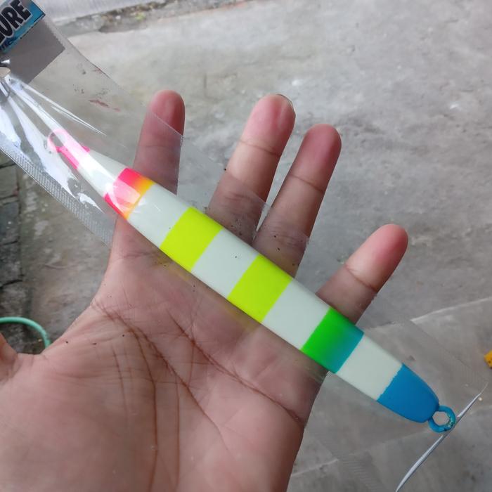 Gambar Metal Jig Seafloor Control ARC 200gr Copy Jigging Lure GIZ - rainbow dari RuangPancing undefined Tokopedia