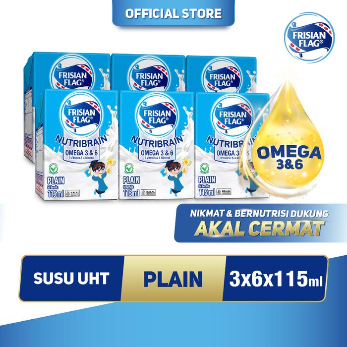 Gambar Frisian Flag Omega Susu UHT Plain 115ml [6 pcs] dari Frisian Flag Official Store undefined Tokopedia