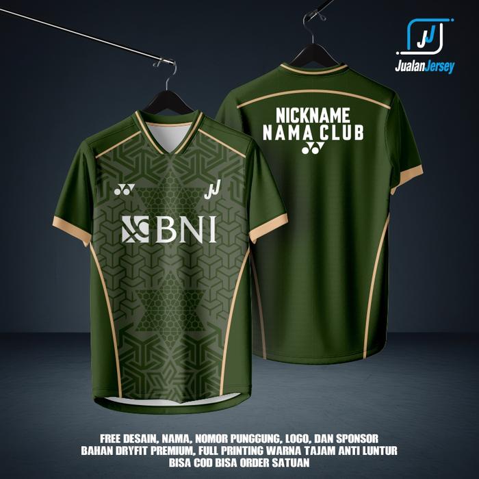 Gambar Jersey Badminton Jualanjersey Army 2024 premium Free Custom - Away, XXXL dari jualanjersey_NEW undefined 4 Tokopedia