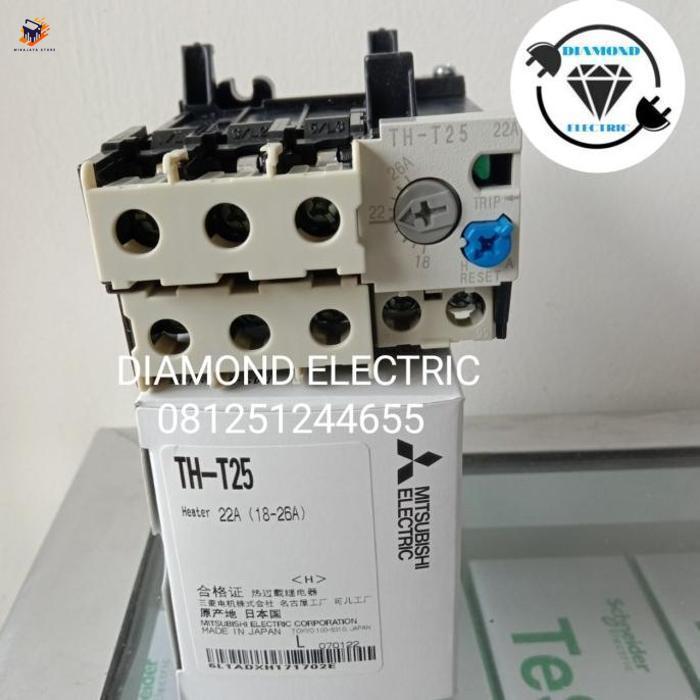 Gambar MITSUBISHI Thermal Overload TH-T25 5A 6,6A 9A 11A 15A 22A / THT 25 - 22A (18-26A) dari minajaya store undefined Tokopedia
