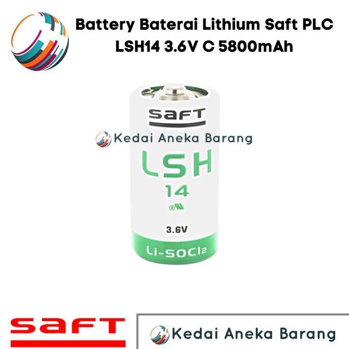 Gambar Battery Baterai Lithium Saft Plc Lsh14 3.6V C 5800Mah 5.8Ah Terlaris Nih!! dari wolulas stationery undefined Tokopedia
