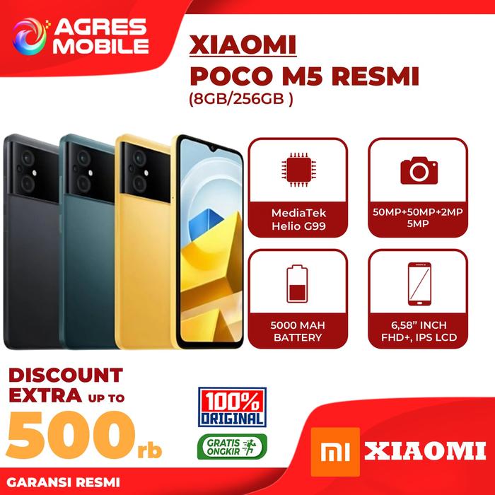Gambar [ AGRES X KOHCUN ] XIAOMI POCO X5 ( 8GB/256GB ) GARANSI RESMI - UNIT LENGKAP, BLACK dari AGRES MOBILE STORE undefined Tokopedia