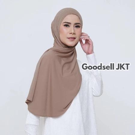 Gambar [TERMURAH] Hijab Pashmina Model Instan Bahan Jersey Tencel Stretch Premium V2 - Frappucino dari Goodsell JKT undefined 5 Tokopedia