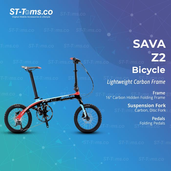 Foldable Bicycle Sava Carbon Folding Bike Review Promo Sava Z2