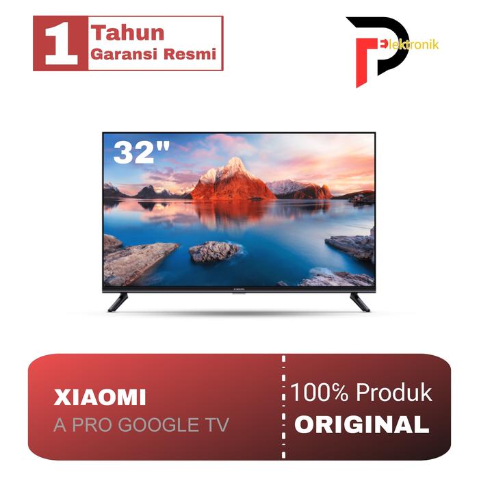 Xiaomi Mi Smart Tv A Pro 32 Hitam Layar Hdmi Kabel Remote Garansi Resmi  Tahun Original 32 Inch Hd Dolby Digital Bezel Slim