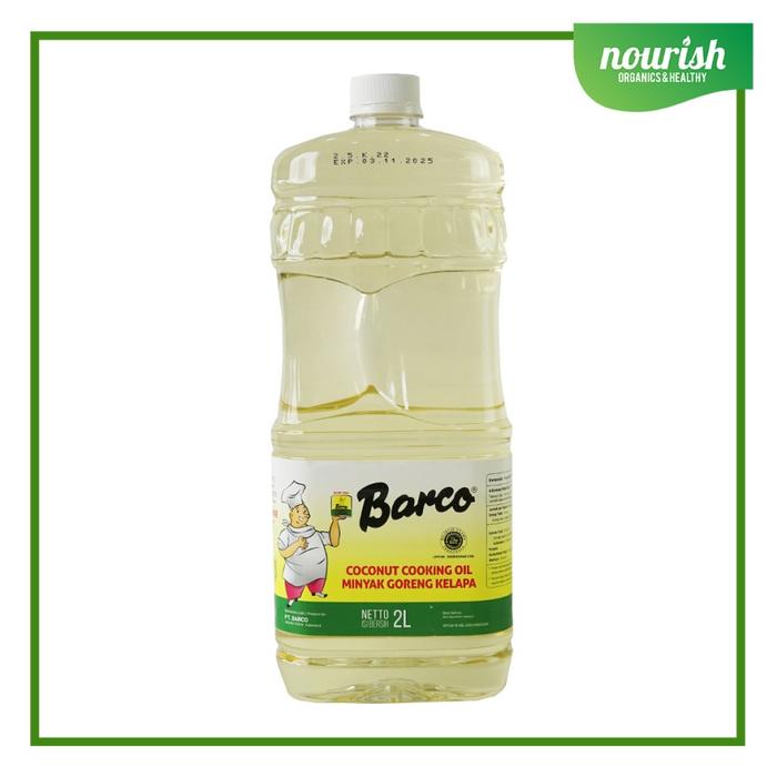 Gambar BARCO Minyak Goreng Kelapa / Coconut Cooking Oil 2L - BOTOL dari Nourish Indonesia undefined Tokopedia