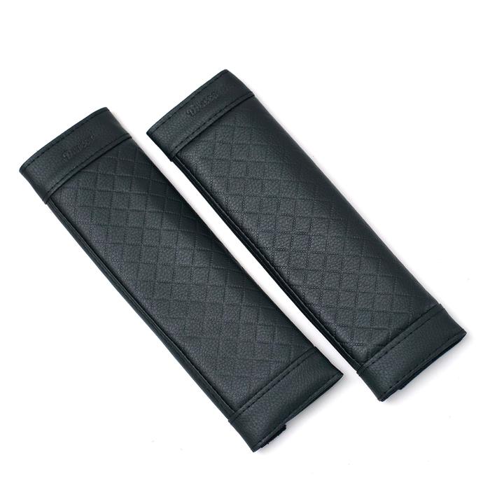Gambar DRACCO cover seat belt mobil 2 pcs premium sarung sabuk pengaman bantalan safety belt kulit mobil - Hitam dari Dracco Indonesia Kota Administrasi Jakarta Pusat Tokopedia