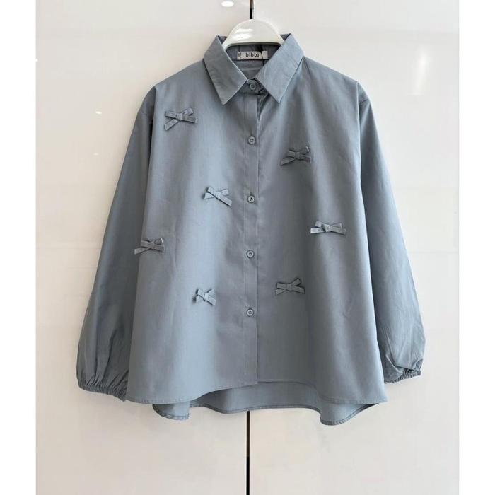 Gambar Bou Shirt // Kemeja Wanita [ bibbi ] - Blue dari ydshop22 undefined Tokopedia