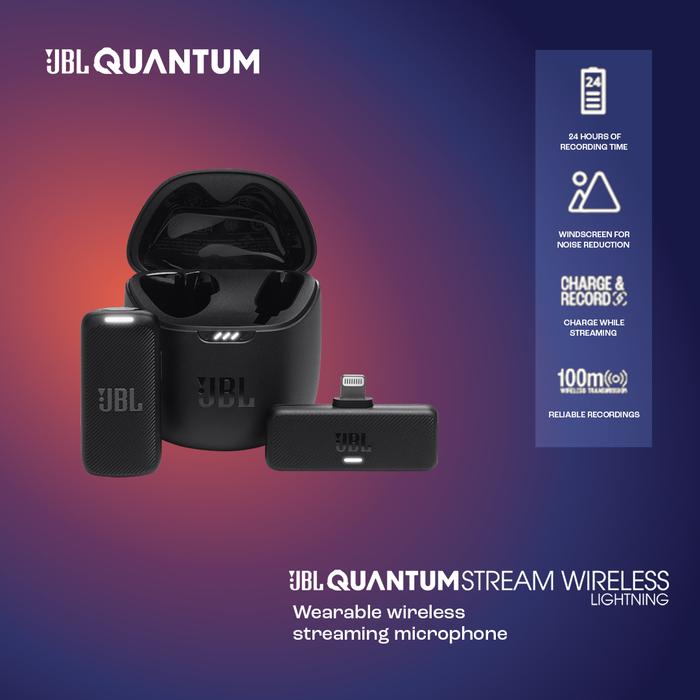 Promo JBL Quantum Stream Wireless USB-C Lightning- Wearable