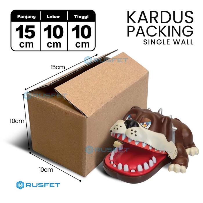 Gambar KARDUS PACKING Single Wall Cardboard Karton Carton Box Dus Kotak Packaging Polos Tebal RUSFET - SW 15x10x10cm dari RUSFET Official Store undefined Tokopedia