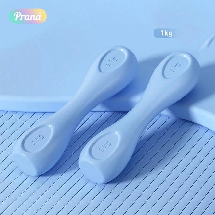 Gambar PRANA dumbbell Gym -wanita dumbbell rumah tangga kebugaran 1kg kecil dumbbell olahraga peralatan latihan lengan otot kurus lengan dumbbell peralatan-PN-FBB5129 -  Biru 1kg * 2 dari PranaFitnessShop undefined Tokopedia