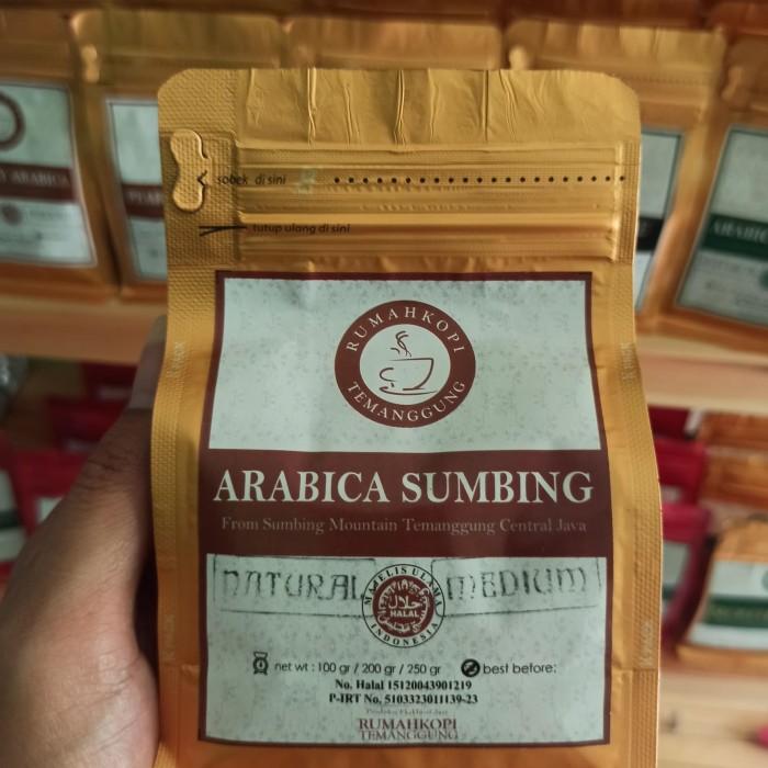 Gambar Kopi Arabika Natural Process Temanggung Roastbean Sangrai ( 250 gram ) - Sumbing dari Rumah Kopi Temanggung undefined Tokopedia