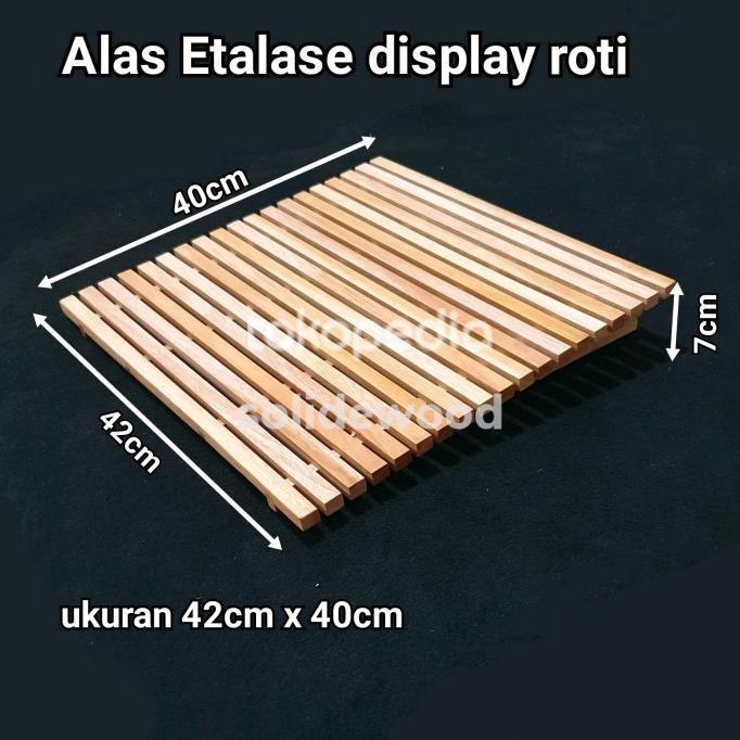 Jual [ BS ] Alas kayu Etalase display tatakan roti cake - 50cm x 30cm ...
