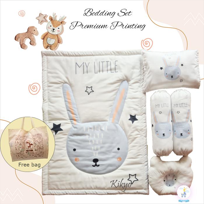 Gambar Premium baby bedding / baby set printing - Grey Bunny dari kikyo.co undefined Tokopedia