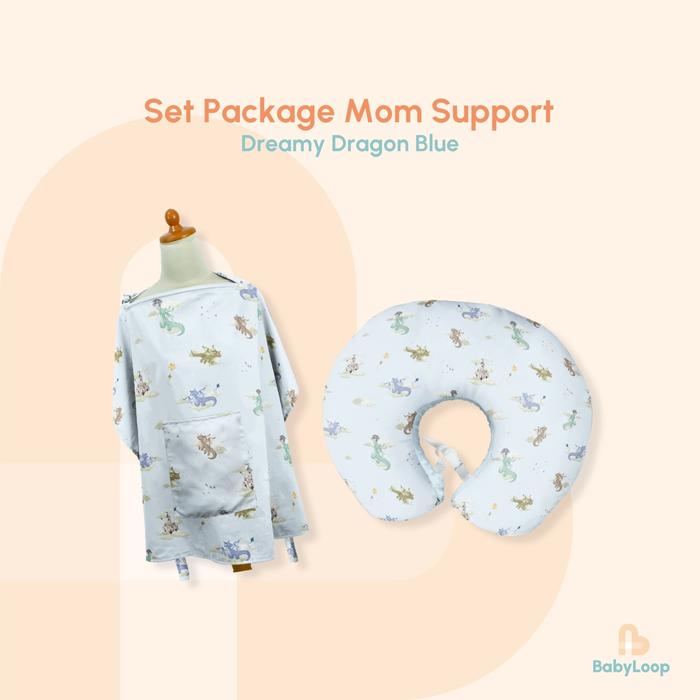 Gambar Paket Hemat - Set Package Mom Support - Baby Loop - Dragons Blue dari Baby Loop Authorized Reseller undefined Tokopedia