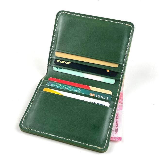 Gambar Dompet pria kulit sapi asli bifold wallet card wallet hitam - PHWL1035 - Hijau dari Badcha Room undefined Tokopedia
