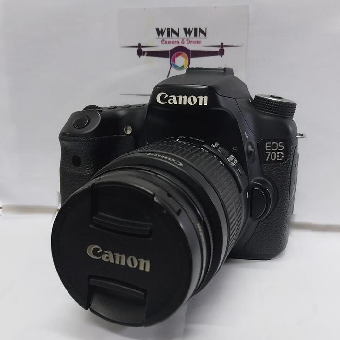 Kamera Camera Dslr Canon Eos 70d Lensa Kit 18-55mm Is Ii Wifi Touchscreen