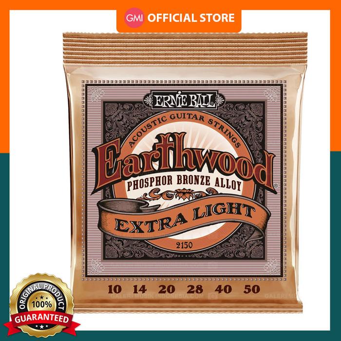 Jual Ernie Ball 2150 Earthwood Extra Light Phosphor Bronze