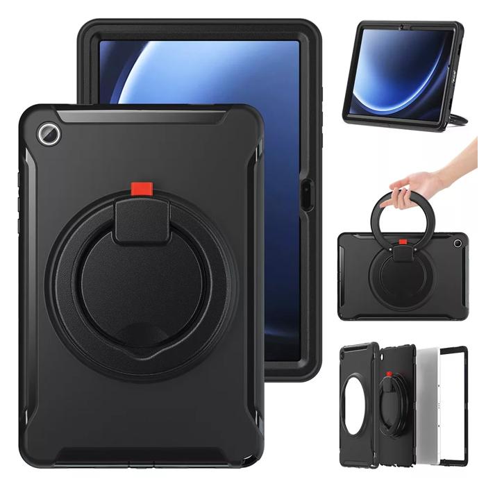 Gambar Samsung Galaxy Tab A9 A9+ Plus Wifi LTE 5g Tablet 8.7 11 Inch 2023 Handle Armor Shockproof Hard Soft Case Casing Cover Sarung Kesing Hardcase Softcase Ring Stand Standing Anak Kid Kids X110 X115 X210 X215 X216 - BLACK, TAB A9 8.7" dari Maxxi Computer undefined Tokopedia