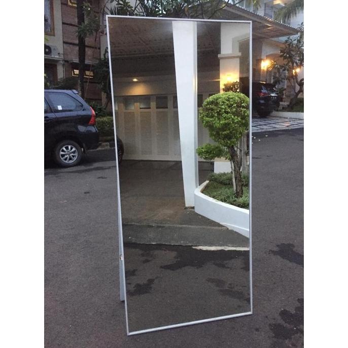Gambar Slim Frame Standing Mirror - Putih, 150x50cm dari nunungg shopes undefined Tokopedia