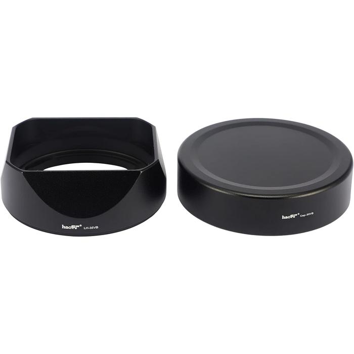 Jual Haoge Lens Hood Metal Square Bayonet for Fujifilm XF35mmF2 R