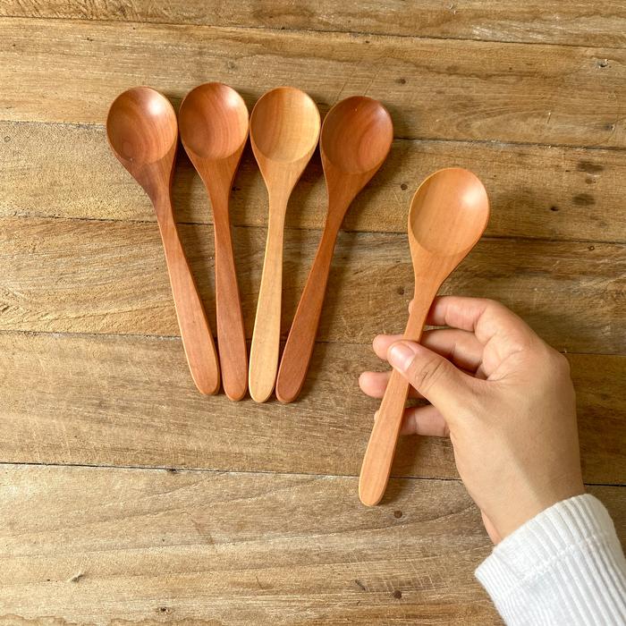 Gambar BURI - Sendok Madu Kayu, Sendok Makan Kayu - Kayu sawo dari Prillprops undefined 4 Tokopedia