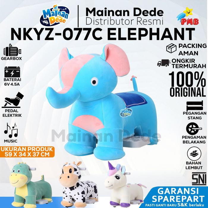 Gambar Mainan Anak ELECTRIC VEHICLE ANIMAL SERIES - NUWA NKYZ 077C NKYZ077C - ELEPHANT, DUS BAWAAN dari Mainan Anak Dede undefined Tokopedia