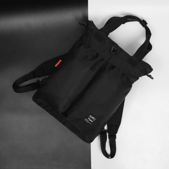 Gambar Tas Ransel Pria Backpack Original ANT Project TOKYO Slot Laptop 15" Hitam - Hitam dari MiRAi OFFICIAL ID undefined Tokopedia