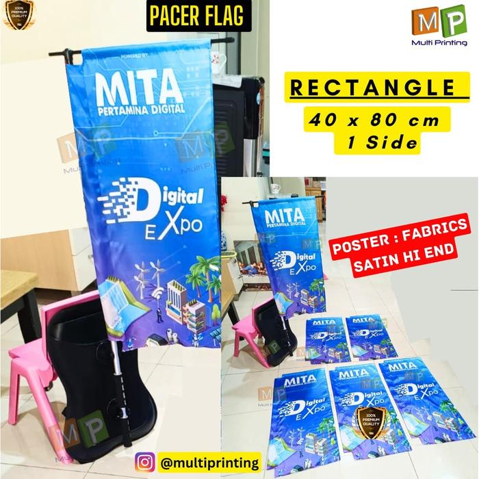 Gambar Running Vest/Vest Pacer/PACER FLAG/Vest Lari/Rompi Lari/Vest Marathon - 1 sisi, Feather Shape dari Multi Printing Group undefined Tokopedia