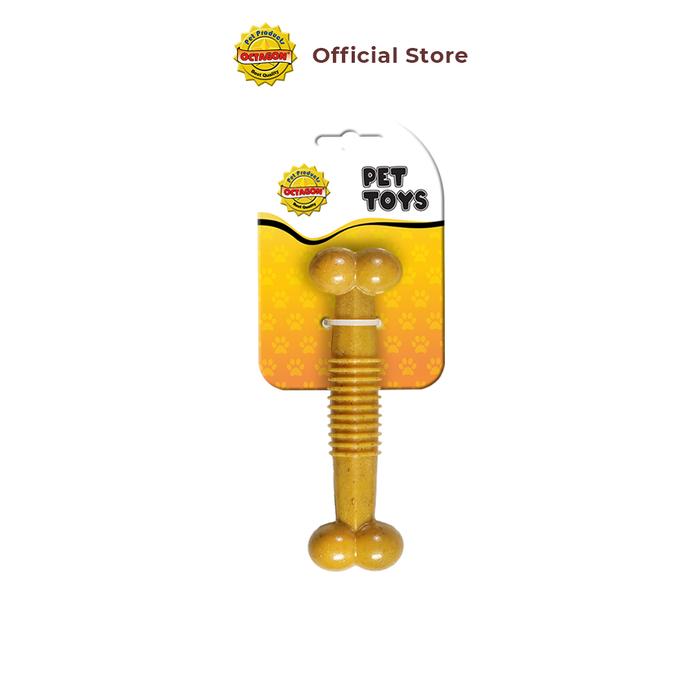 Gambar Mainan Gigitan Anjing Tulang Plastik Tahan Kunyah | Interactive Dog Chew Stick - Round Bone (S) dari Octagon Pet Indonesia undefined Tokopedia