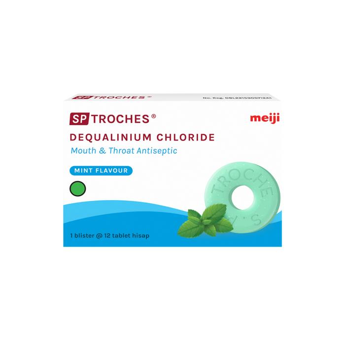 Gambar SP Troches Meiji 1 Box Isi 12 Tablet Hisap / Obat Radang Sakit Tenggorokan - Mint dari Gudang Semboja undefined Tokopedia